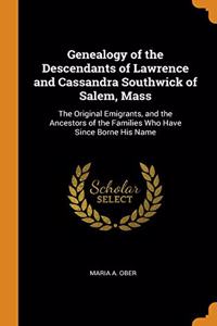 GENEALOGY OF THE DESCENDANTS OF LAWRENCE