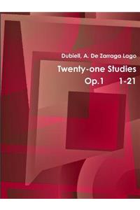 Twentyone Studies Op.1 1-21