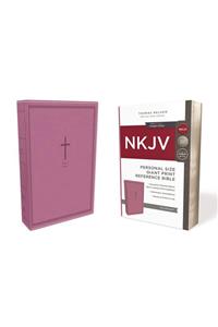 NKJV, Reference Bible, Personal Size Giant Print, Imitation Leather, Pink, Red Letter Edition, Comfort Print