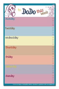 Dodo Weekly to Do Do Reminder List Planner Pad