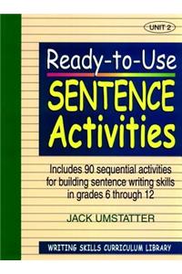 Ready to Use Sentence Activity