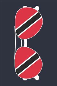 Trinidad and Tobago Notebook 'Trinidad and Tobago Sunglasses' - Holiday Planner - Trinidan Flag Diary - Trinidad and Tobago Travel Journal