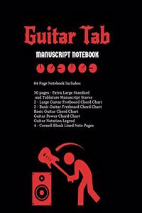Guitar Tab Manuscript Notebook