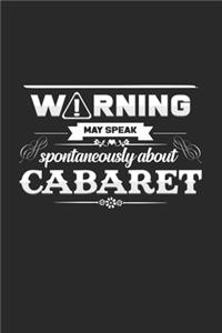 May speak about cabaret