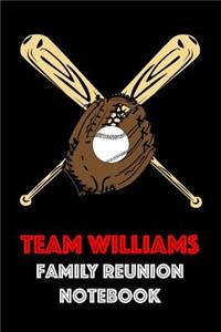 Team Williams Family Reunion Notebook