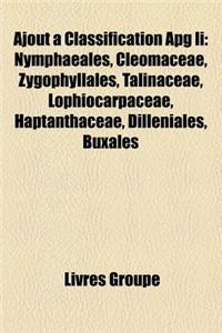 Ajout a Classification Apg II