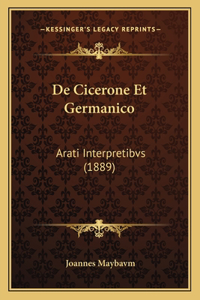De Cicerone Et Germanico
