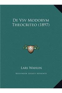 de Vsv Modorvm Theocriteo (1897)