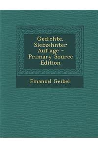 Gedichte, Siebzehnter Auflage