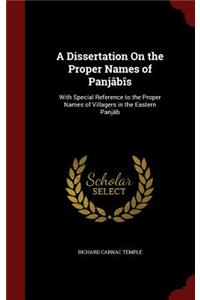 A Dissertation on the Proper Names of Panjâbîs