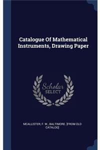 Catalogue Of Mathematical Instruments, Drawing Paper