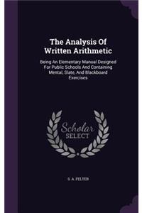 Analysis Of Written Arithmetic