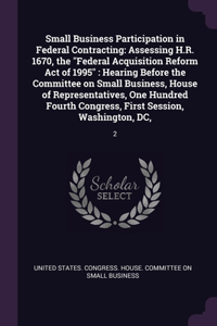 Small Business Participation in Federal Contracting