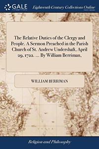 THE RELATIVE DUTIES OF THE CLERGY AND PE