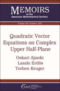 Quadratic Vector Equations on Complex Upper Half-Plane