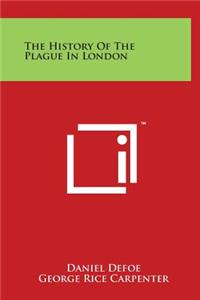 The History Of The Plague In London
