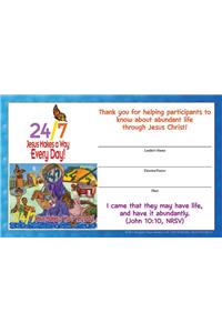 VBS 2018 24/7 Leader Certificates (Pack of 12)
