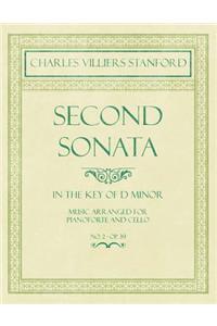 Second Sonata - In the Key of D Minor - Music Arranged for Pianoforte and Cello - No. 2 - Op.39