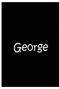 George - Black Notebook / Extended Lined Pages / Quality Soft Matte Cover