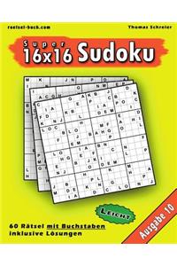 Leichte 16x16 Buchstaben Sudoku 10
