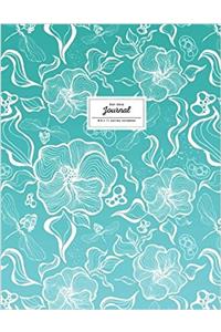 Dot Grid Journal, Floral, Teal (Flower Journal)