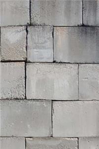 Journal Stacked Cement Cinder Block Brick Wall