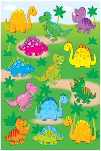 Dinosaurs Shape Stickers