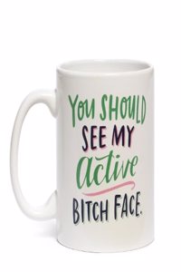 Em & Friends Active Bitch Face Mug