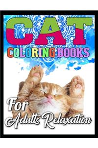cat coloring books for adults relaxation