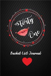 Forty One Bucket List Journal