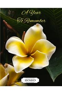 A Year to Remember 2020 Calendar Planner