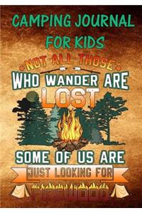 Camping Journal For Kids