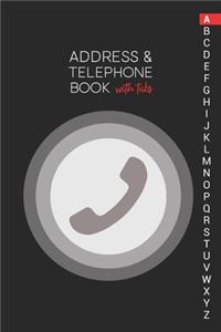 Address & Telephone Book with tabs