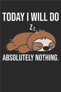 Sleepy Sloth Do Absolutely Nothing