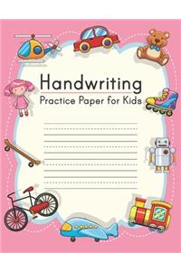 Handwriting Practice Paper for Kids