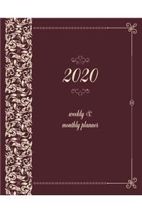 2020 Planner Weekly and Monthly