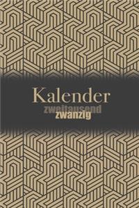 Kalender zweitausendzwanzig