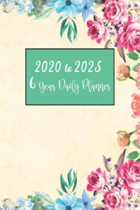 6 Year Daily Planner 2020 To 2025