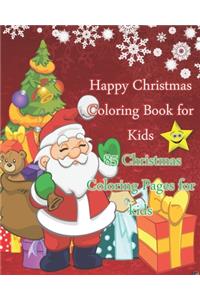 Happy Christmas Coloring Book for Kids