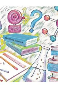Chemistry Notebook 100 Sheet/200 Pages 8.5 X 11 In.-Wide Ruled