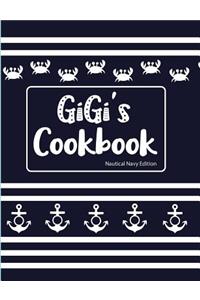 Gigi's Cookbook Nautical Navy Edition