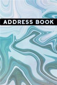 Marble Pattern Address Book: Alphabetical. Addresses, Numbers, Emails, Birthdays. Over 400 Slots for Important Contacts. 110 Pages, 6x9 Inches (15.24 X 22.86 CM)