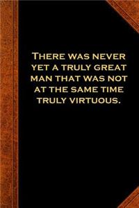 2019 Daily Planner Ben Franklin Quote Great Man Virtuous Vintage Style