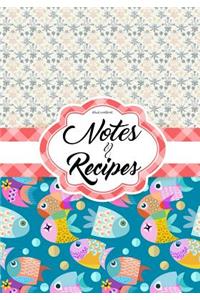 Blank Cookbook Notes and Recipes