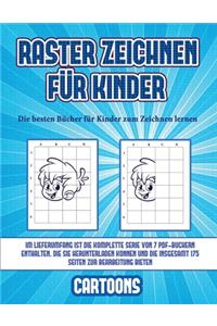 Die besten Bücher für Kinder zum Zeichnen lernen (Raster zeichnen für Kinder - Cartoons)