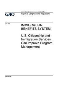 Immigration benefits system, U.S. Citizenship and Immigration Services can improve program management