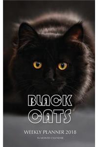 Black Cats Weekly Planner 2018