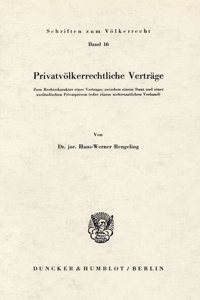 Privatvolkerrechtliche Vertrage