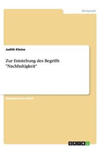 Zur Entstehung des Begriffs 