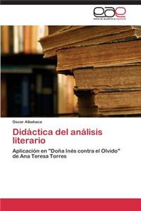 Didáctica del análisis literario